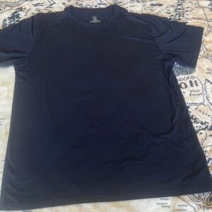 FSC Mens Size XL Bamboo Cool Black T-Shirt Very Soft Short Sleeve